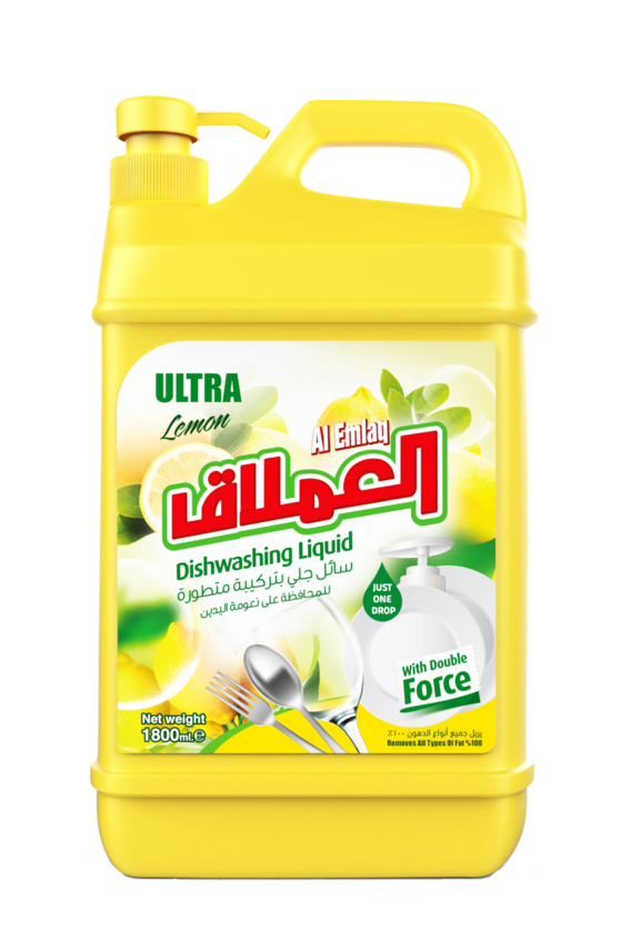 عبوة سائل جلي العملاق بالليمون مع مضخة